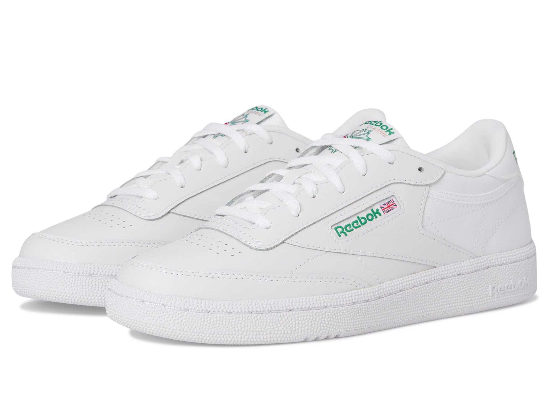 

Кроссовки Reebok Kids Club C, White/Glen Green/Vector Blue