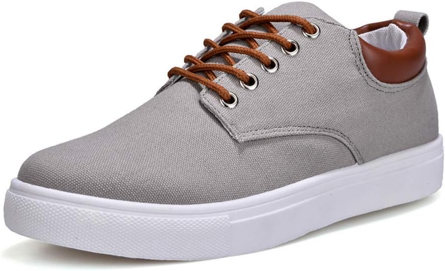 

Мужские повседневные туфли Tazimall большого размера из холщовой ткани, низкие кроссовки, серый