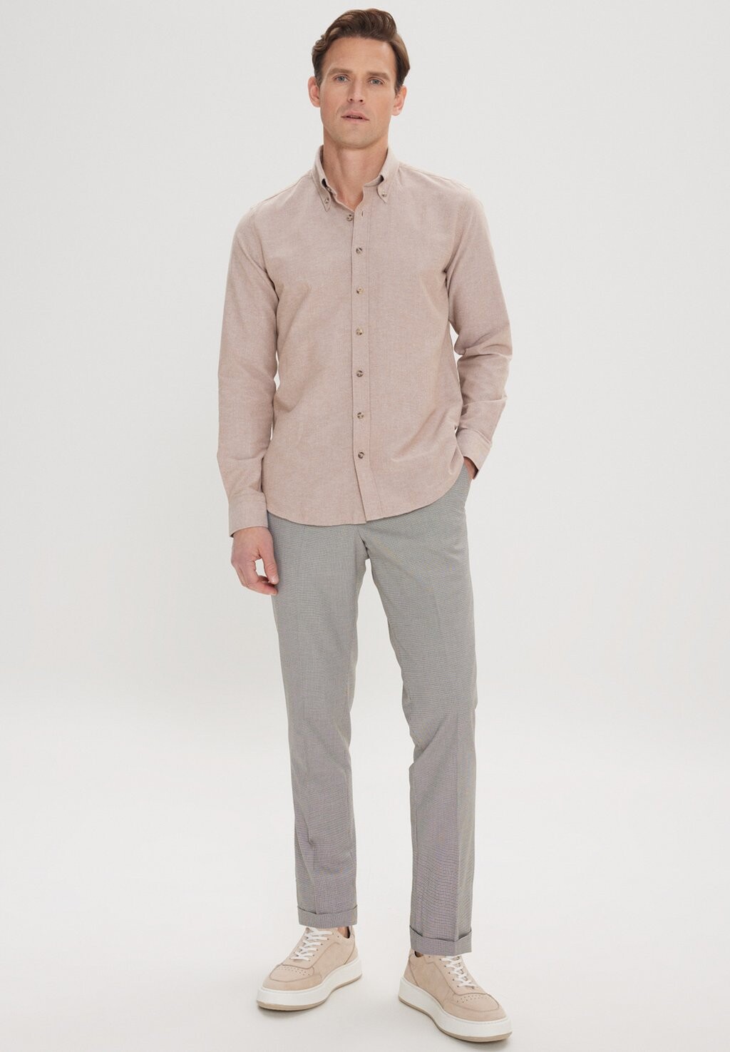 

Чиносы SLIM FIT AC&CO / ALTINYILDIZ CLASSICS, коричневый