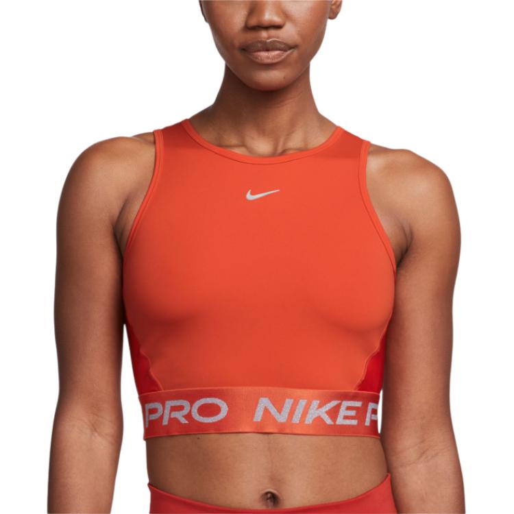 Nike PRO DRI-FIT Женская Красная Спортивная Майка — фото 2