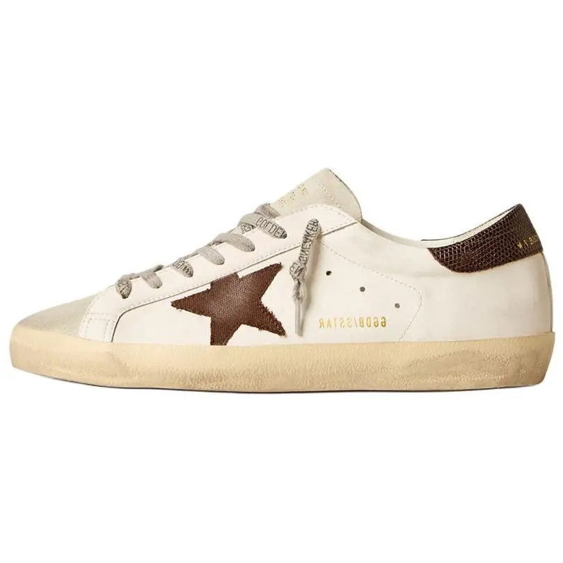 

Golden Goose Кроссовки Super Star Low Top для скейтбординга мужские экрю, цвет Ecru