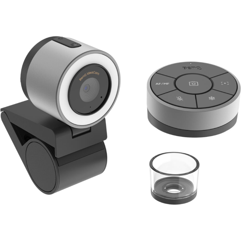 

Веб-камера BenQ ideaCam S1 Pro «все в одном» с пультом дистанционного управления и 15-кратным зум-объективом (серая)