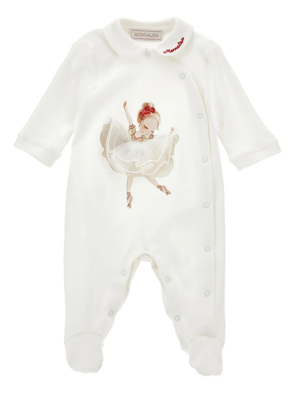 

Боди с графичным принтом Monnalisa, нейтральный