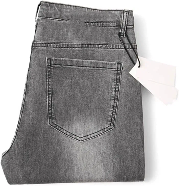 Джинсы, серые, Slim Straight — фото 4