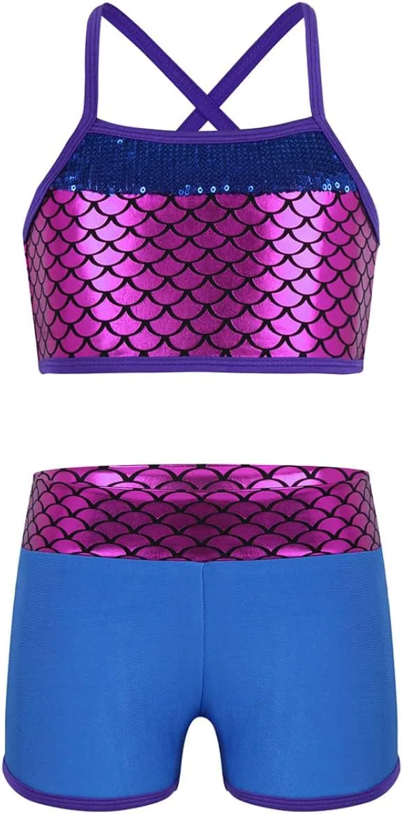 Детский спортивный костюм с пайетками Daenrui, Purple