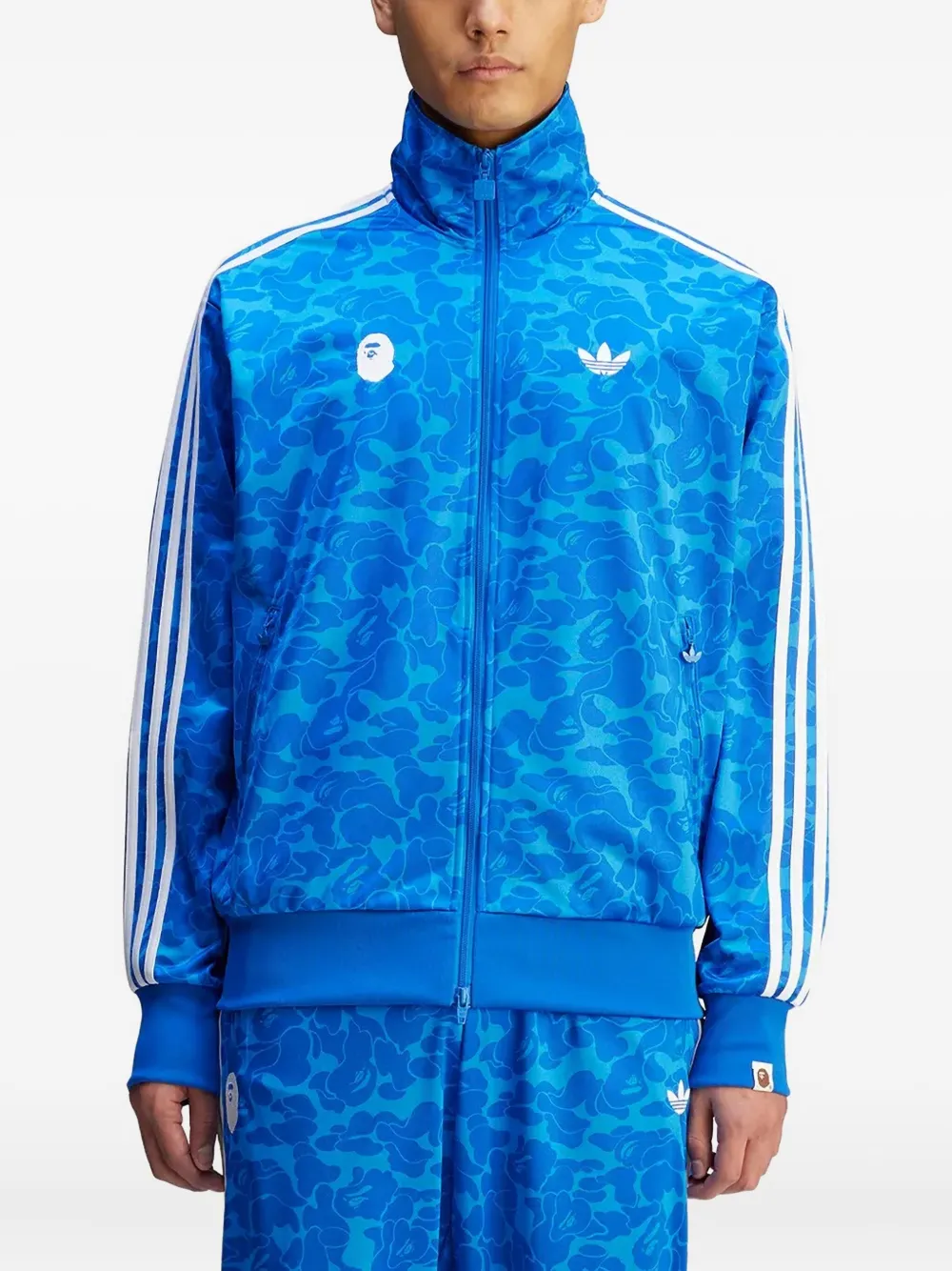 

Спортивная куртка Firebird из коллаборации с A Bathing Ape Adidas, синий