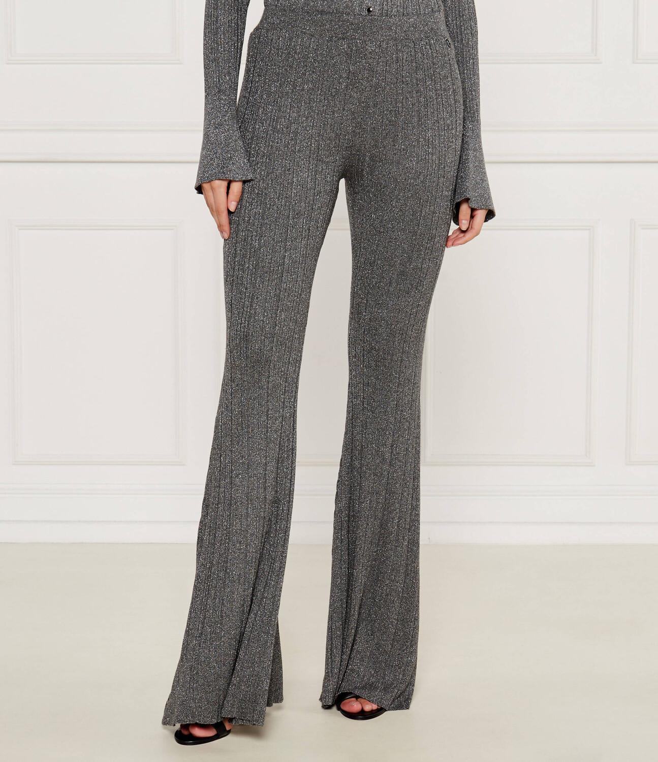 

Брюки Liu Jo flare fit, серый