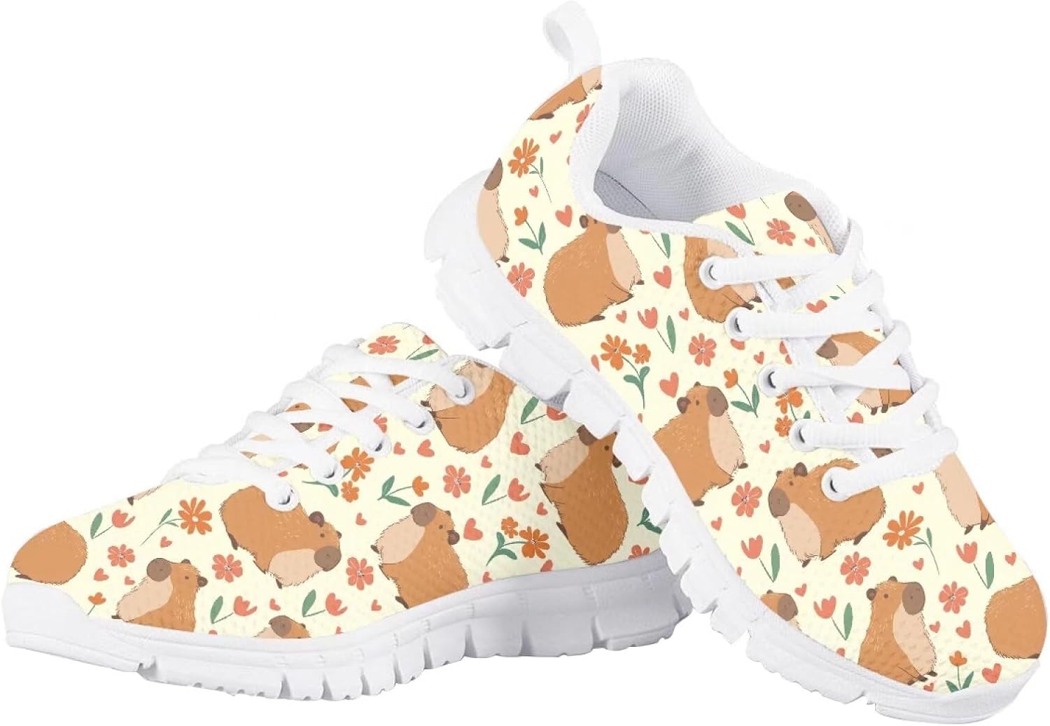 

Детские кроссовки для бега и прогулок, мультяшные, для мальчиков и девочек, теннисные кроссовки, спортивные, легкие, дышащие, из сетчатого материала, для малышей размер 11-13 / для больших детей размер 1-5 Quxjehoe, Capybara