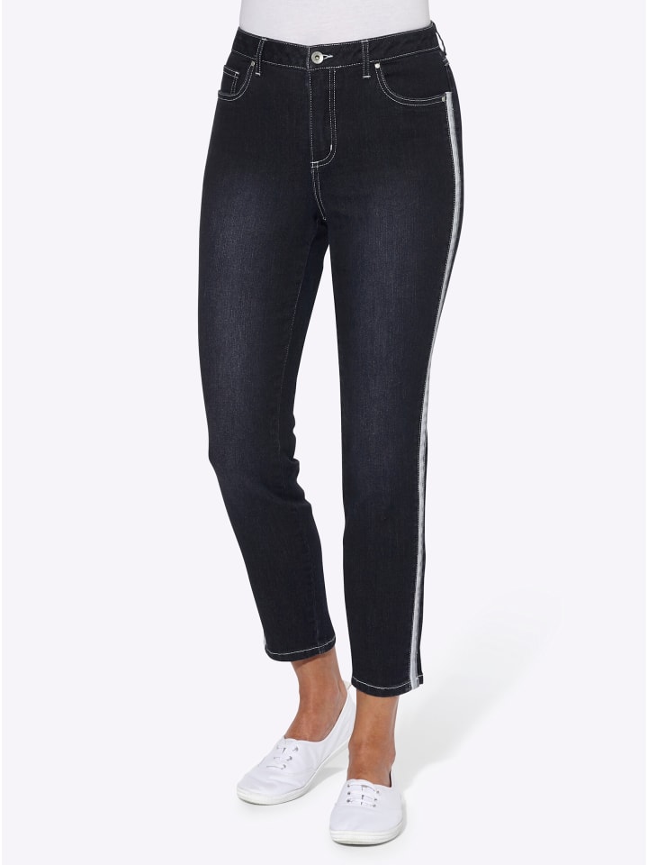 

Джинсы 7/8 темно-синего цвета с эффектом потертости WITT WEIDEN