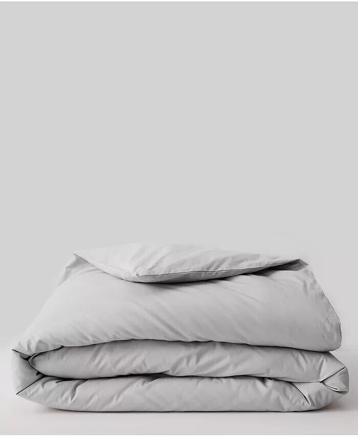 

Пододеяльник из хлопкового перкаля Cool-Air - Twin/Twin XL Pact, серый