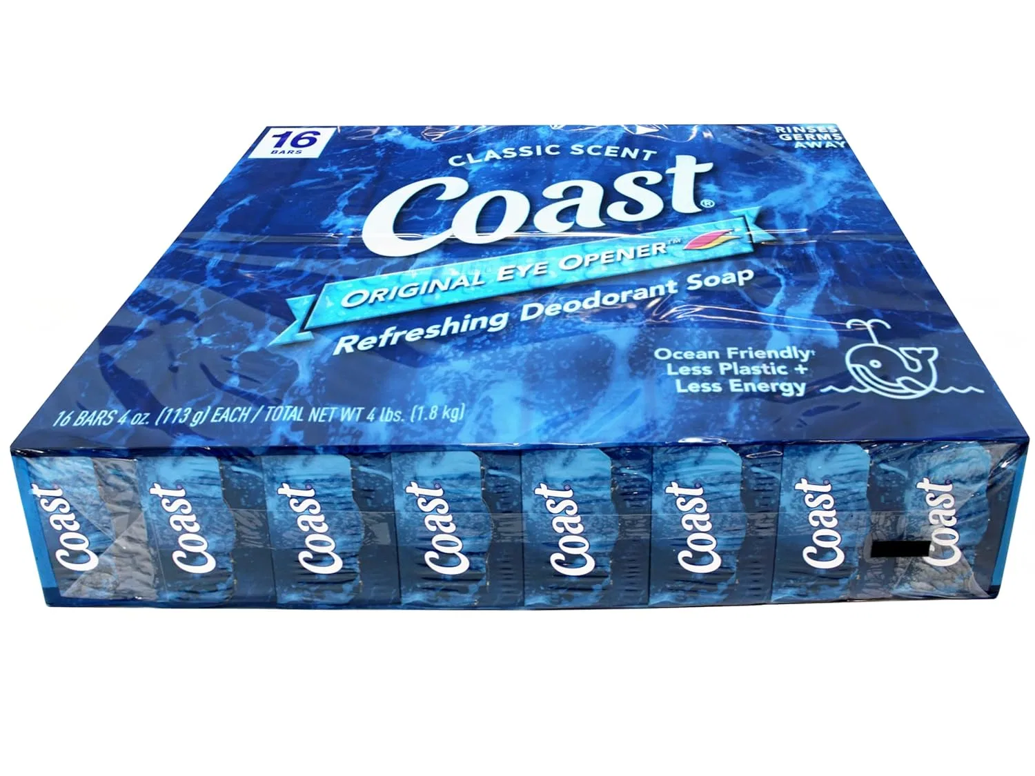 Твердое дезодорирующее мыло Coast Classic Pacific Force, 8 штук, 2 упаковки Coast — фото 2