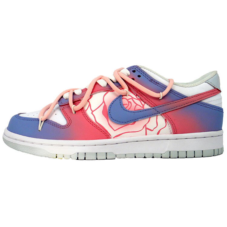 

Кроссовки Nike Dunk Skateboard Shoes Women's Low-Top White, Розовый, Кроссовки Nike Dunk Skateboard Shoes Women's Low-Top White