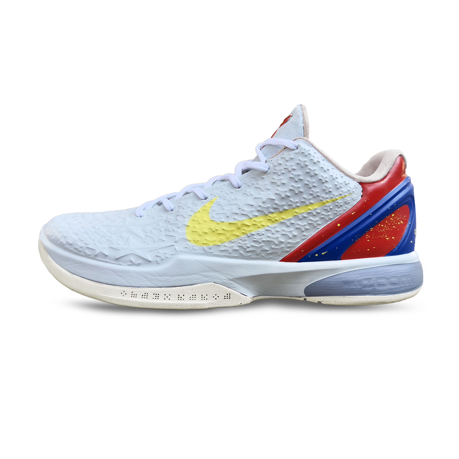 

Nike Кроссовки для баскетбола Zoom Kobe 6 All Star 20 с амортизацией и износостойким низким верхом, мужские, черный с белым