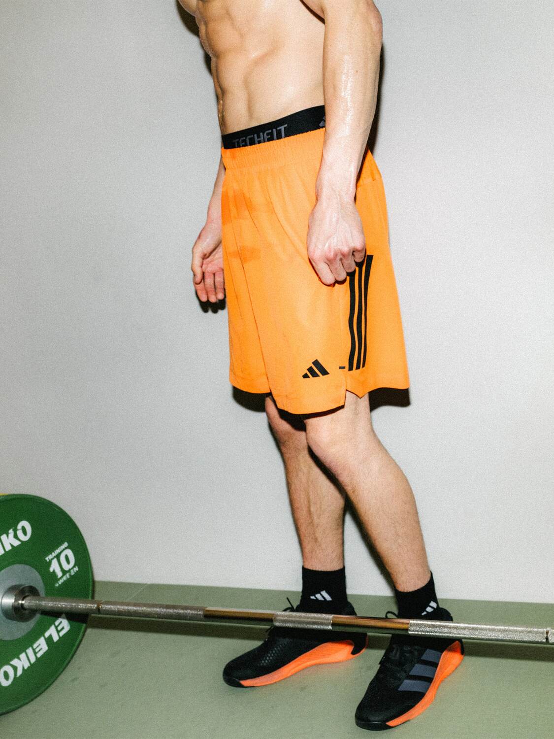Adidas Performance Шорты для тренировок Regular 'D4T POWER' в оранжевом цвете — фото 4
