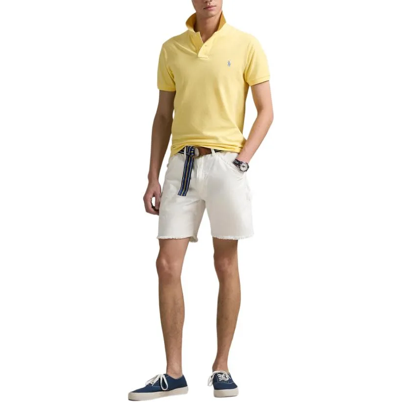 Polo Ralph Lauren Мужская поло желтого цвета — фото 3