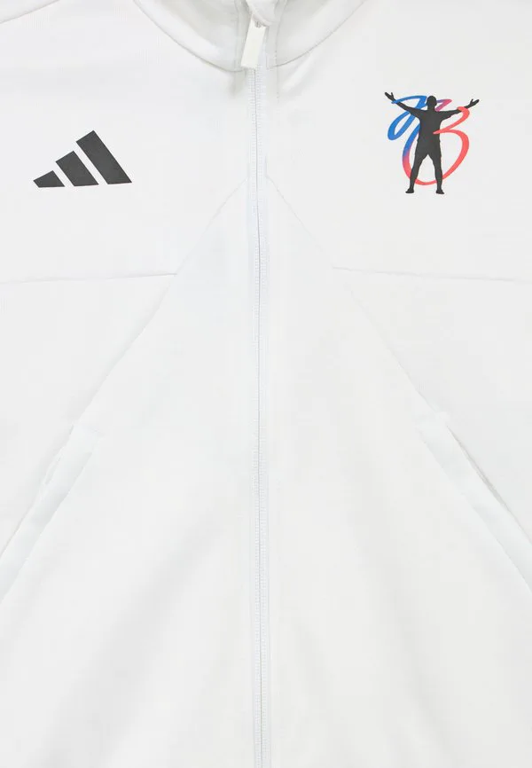 Учебная толстовка унисекс на молнии jude bellingham training Adidas Performance, White — фото 3