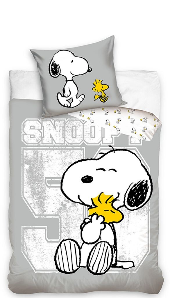 

Snoopy Пододеяльник-обхват 140 х 200 см серый - хлопок PHU CARBOTEX