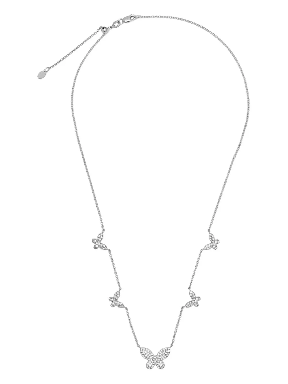 

Колье Butterfly из белого золота с бриллиантами Jewels Aficionado, серебяный