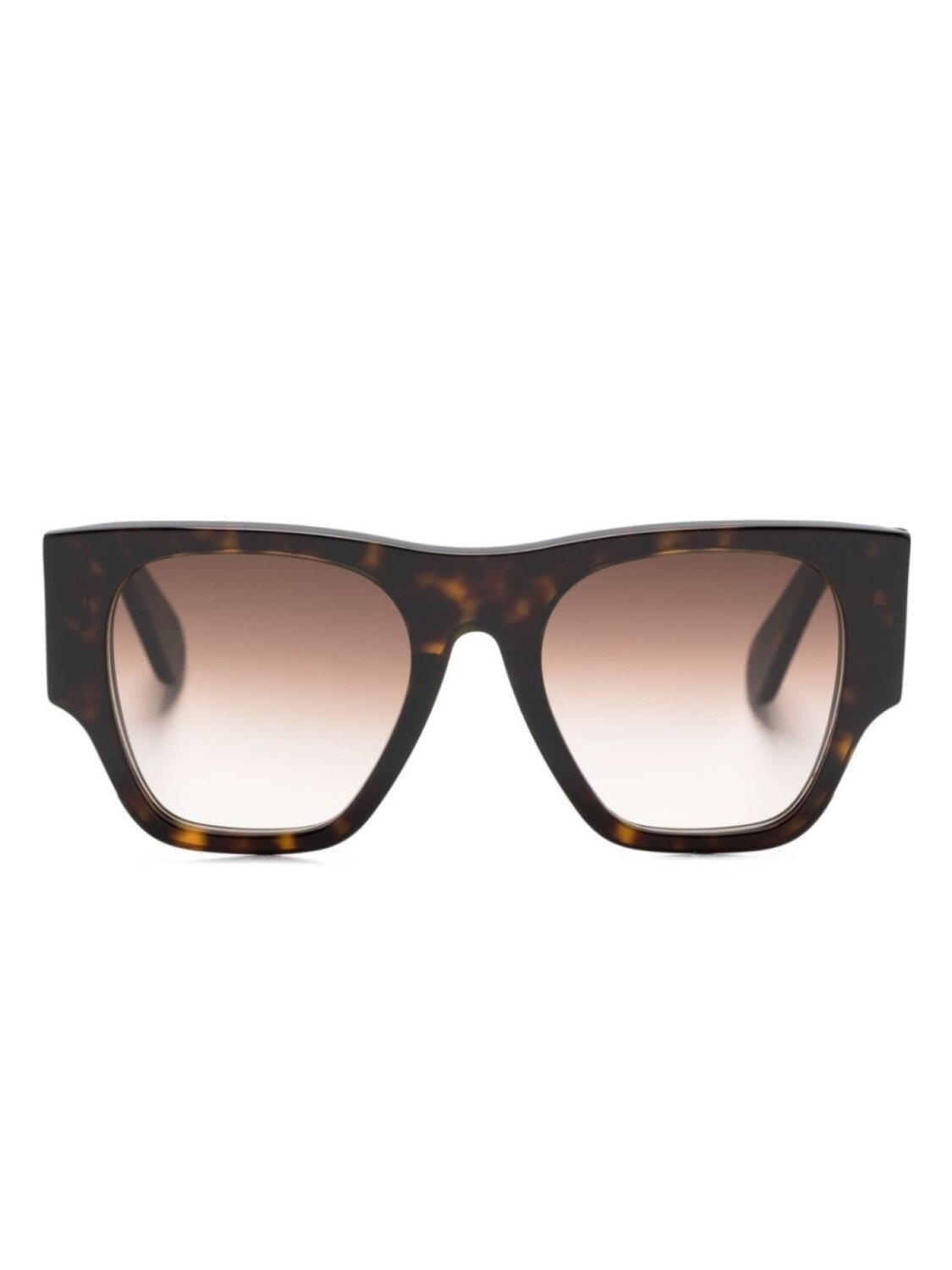 

Chloé Eyewear солнцезащитные очки в массивной оправе с логотипом, коричневый