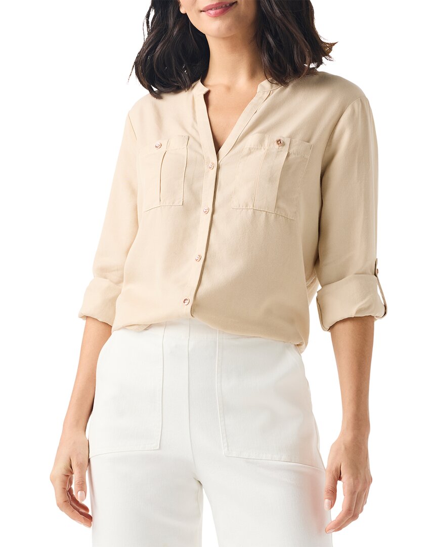 

Рубашка NIC+ZOE Drapey Utility Nic + Zoe, коричневый