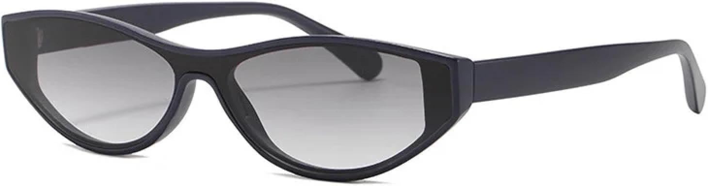 

Солнцезащитные очки с защитой от УФ-излучения UV400 | Маленькие цельные очки «кошачий глаз» | Для женщин и мужчин, для занятий спортом на открытом воздухе и вождения DSVIGF, Black-gray