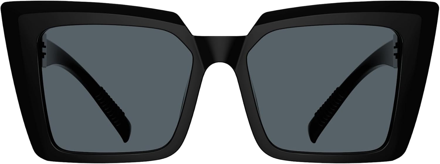 

Стильные женские солнцезащитные очки Eyekepper для активного отдыха на открытом воздухе — безвинтовая конструкция без металлических деталей, с пружинными шарнирами, Black