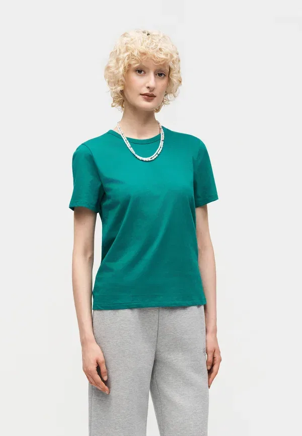 Футболка базовая Gap Crew basic t-shirt, болотно-зеленый
