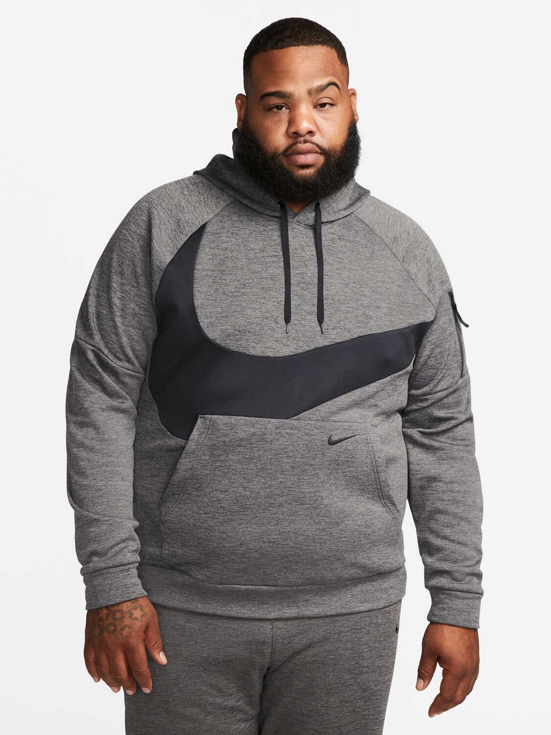 

Толстовка Nike M NK TF HD PO SWOOSH, серый