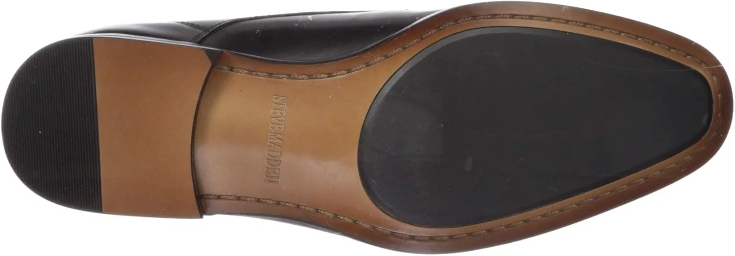 Мужские низкие туфли Steve Madden Covet, Black Leather — фото 4