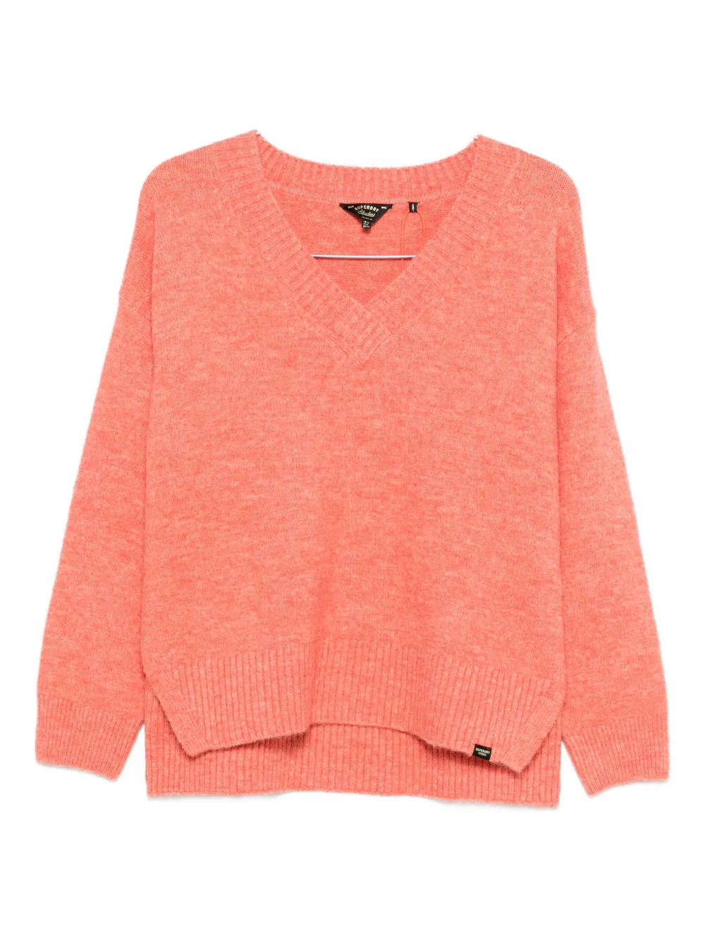 

Свитер с V-образным вырезом Superdry, розовый