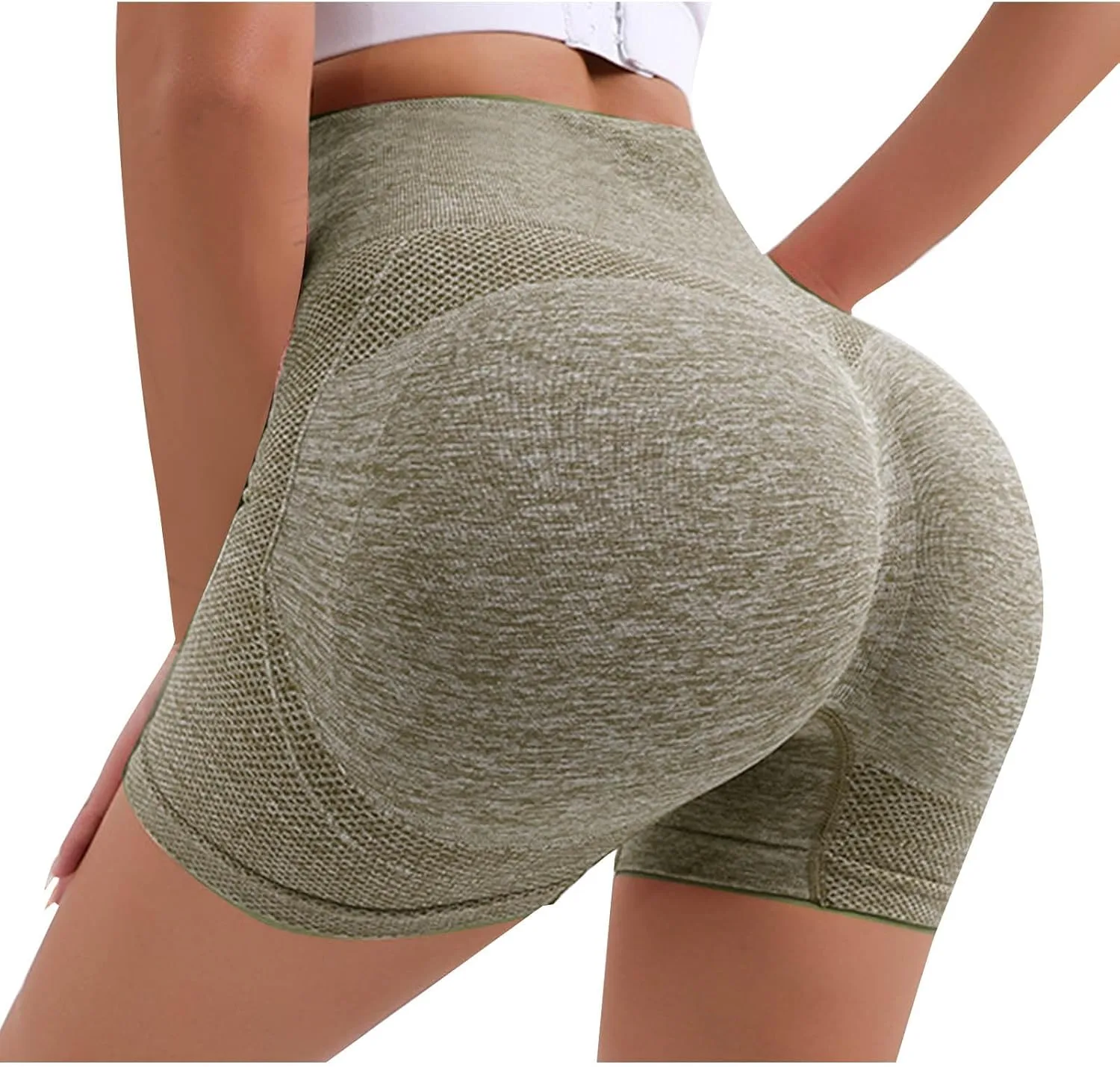 

Женские шорты для йоги с высокой талией и эффектом стройняшки