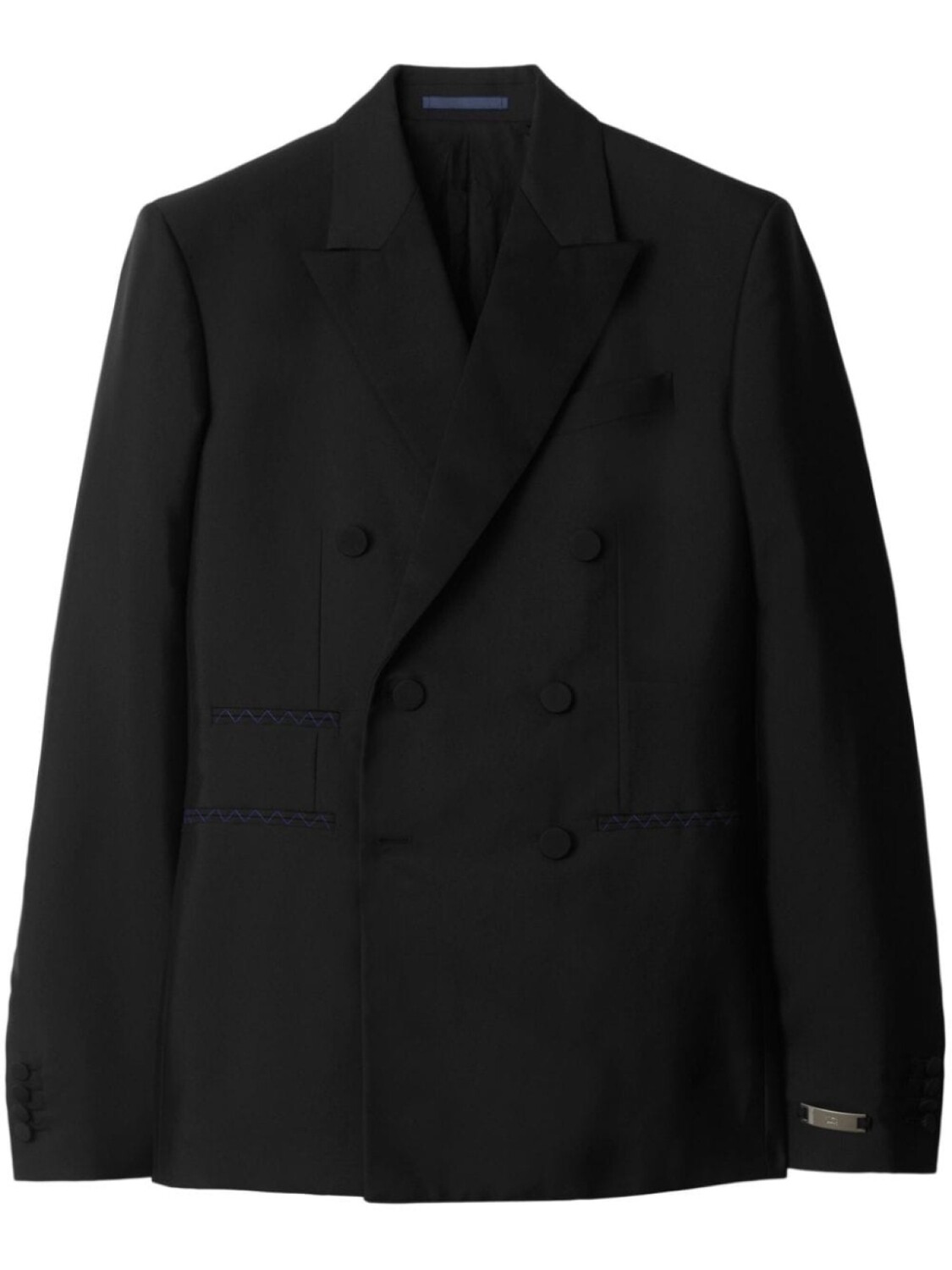 

Burberry пиджак из смесовой шерсти, черный