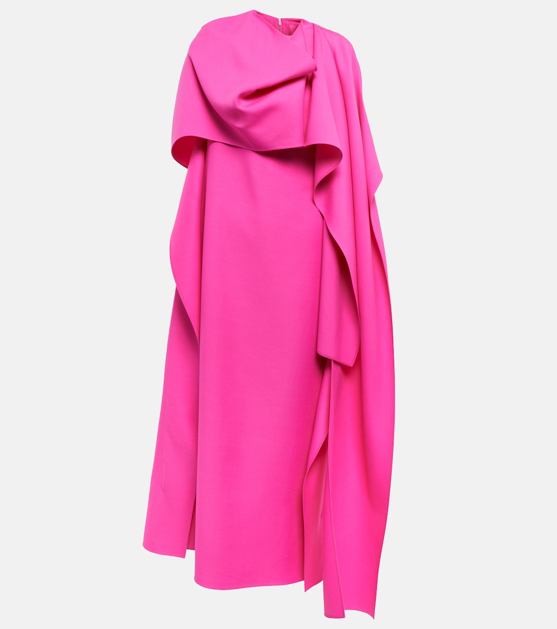 

Платье из шерстяного и шелкового крепа Valentino, Pink Pp