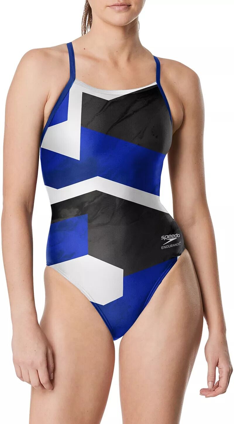 

Женский цельный купальник с блестящей перекрещенной спиной Speedo