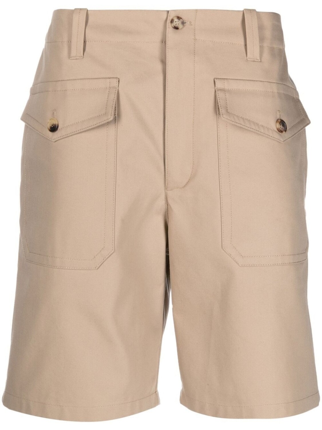 

Alexander McQueen pocket-detail bermuda shorts, нейтральный цвет