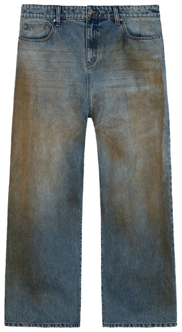 

Basketcase Gallery LAX Свободные джинсы из денима цвета «грязевой стирки», мультиколор