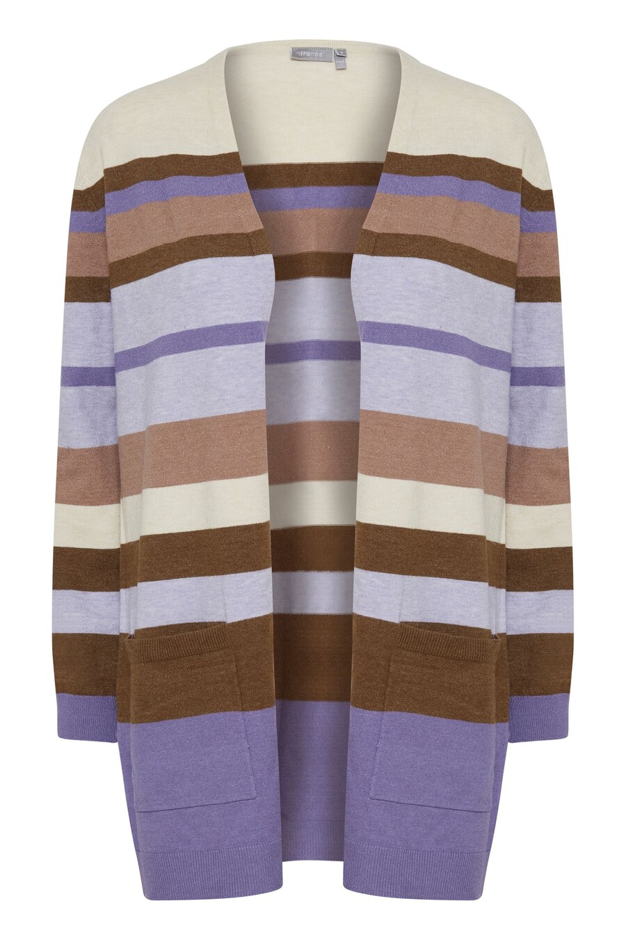 

Вязаный кардиган Fransa Melani, Brown/Light purple/Dark purple