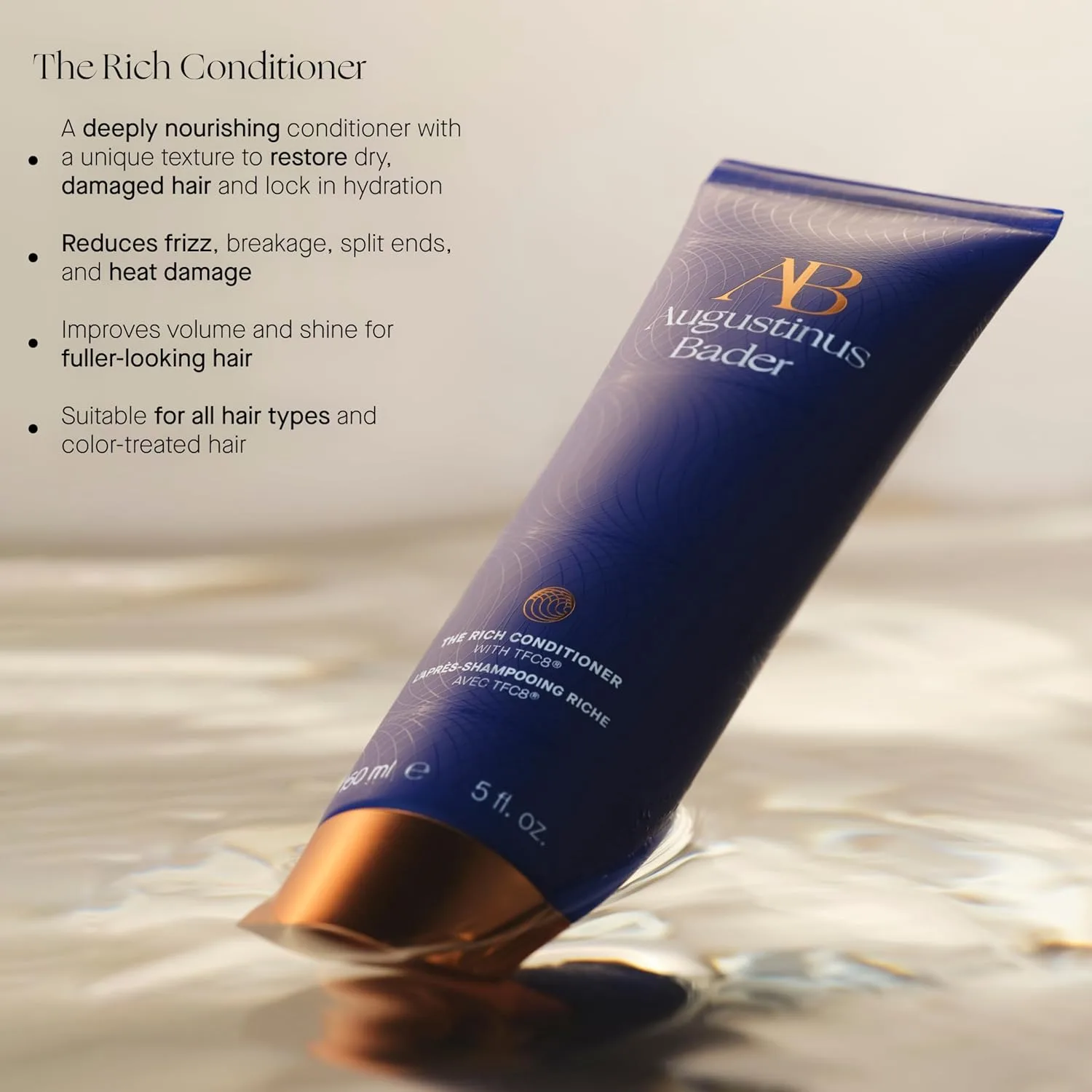 Кондиционер для волос Augustinus Bader для женщин The Rich Conditioner 148 мл (.), Blue — фото 2