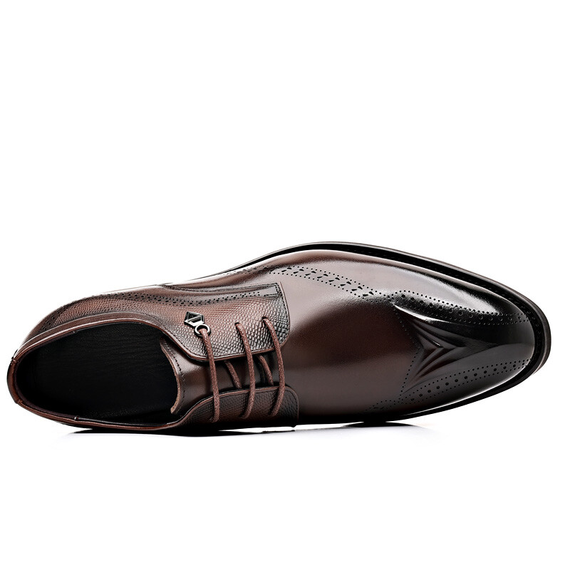 Туфли мужские Men"s Casual Men Low-Top Modengpan, коричневый — фото 3