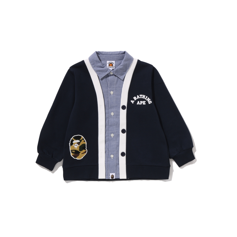 

Толстовка FW25 для детей 3-7 лет A BATHING APE, темно-синий