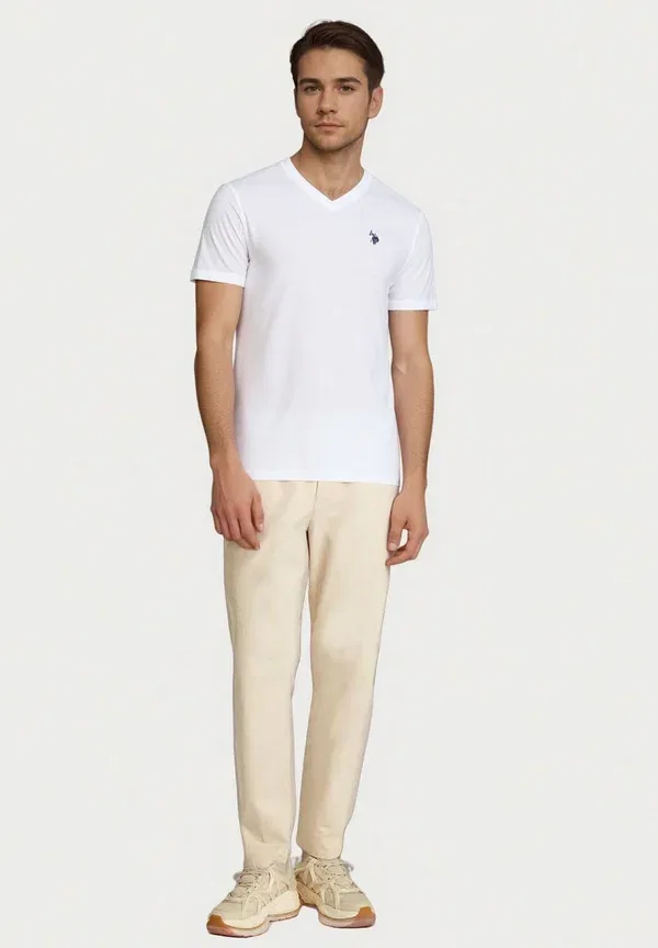 Футболка с коротким рукавом 5-pack basic U.S. Polo Assn, белый