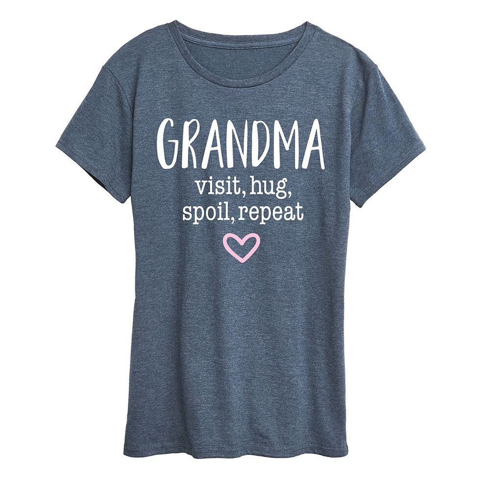 

Женская футболка с рисунком Granma Visit Hug Licensed Character, цвет Heather Blue