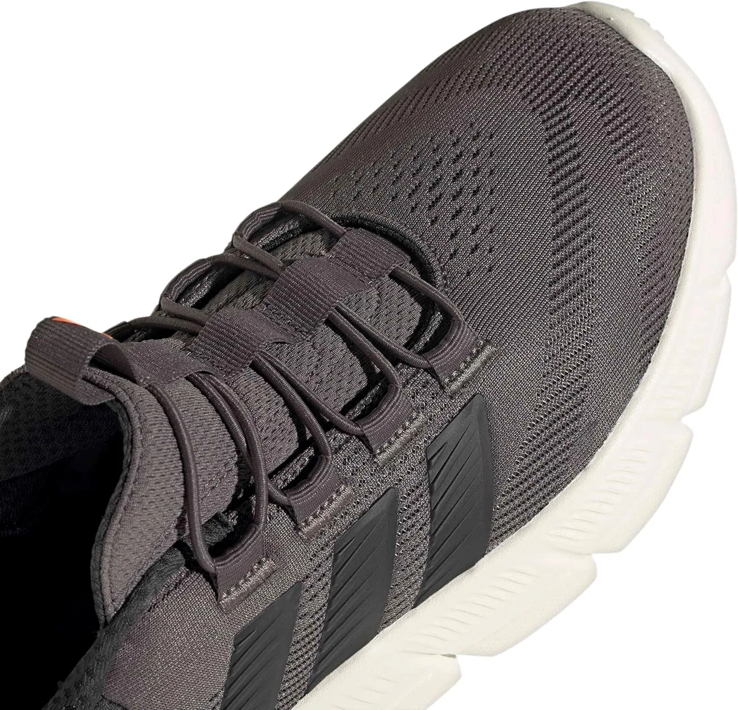Кроссовки унисекс Adidas Cloudfoam Flex Rapidfit, Charcoal Carbon Lucid Orange — фото 4