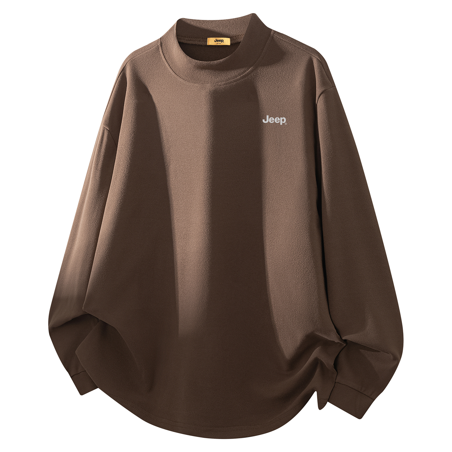 

Футболка Lifestyle Unisex полуводолазка умеренного прямого кроя Jeep, coffee