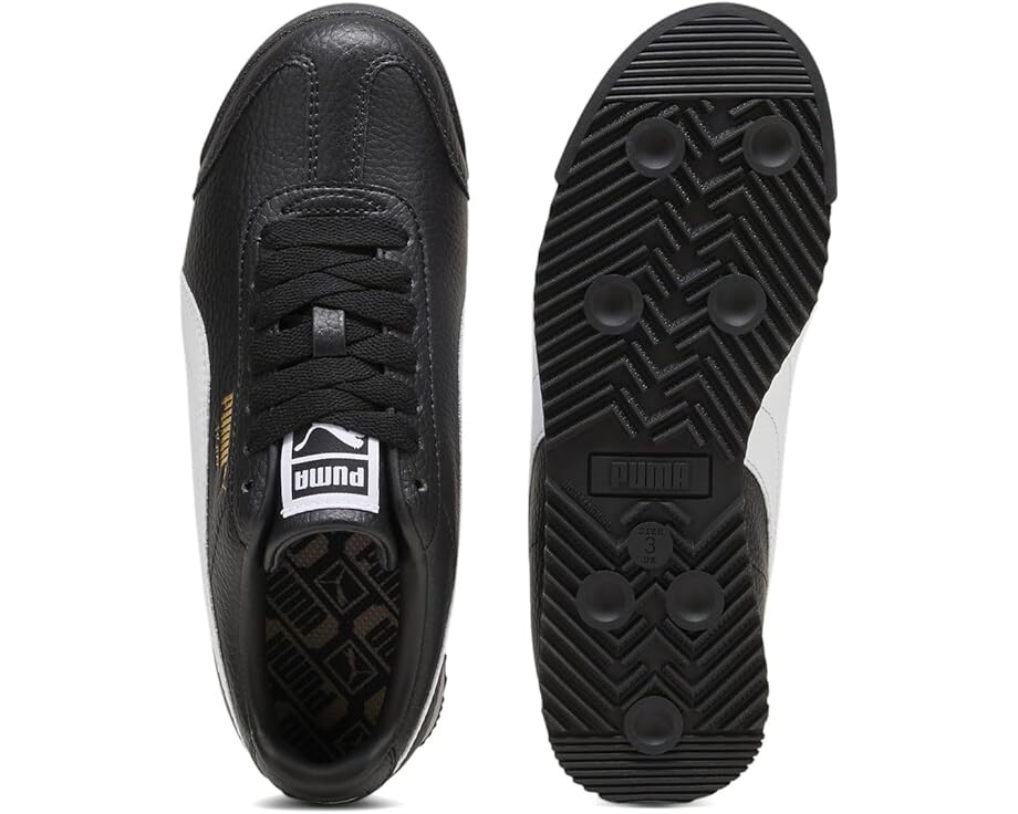 Кроссовки PUMA Kids Roma, цвет Puma Black/Puma White — фото 2
