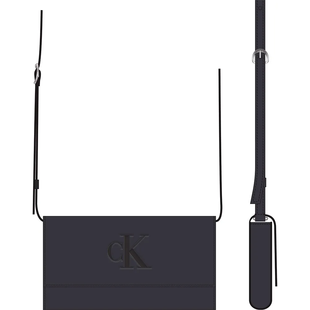 

Сумка через плечо Calvin Klein Jeans Sculpted Long Fold Strap, черный