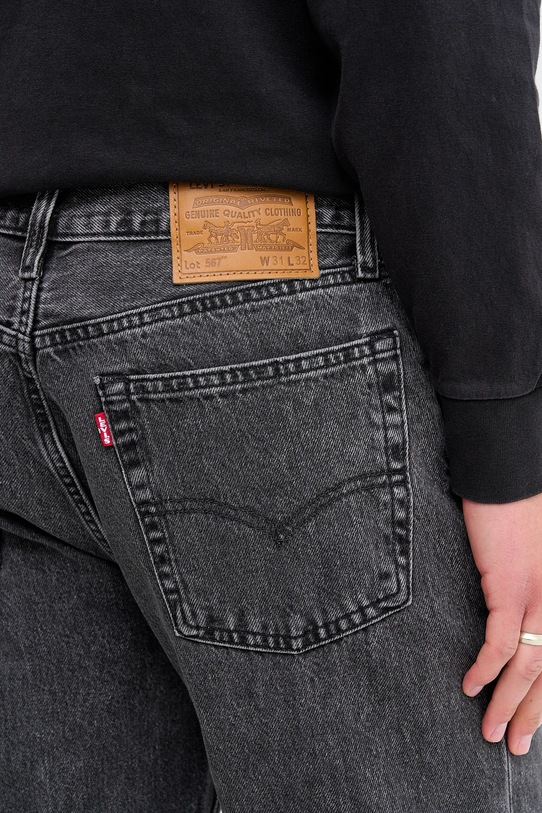 Джинсы 567 RELAXED FLARE из хлопка Levi'S, серый — фото 4