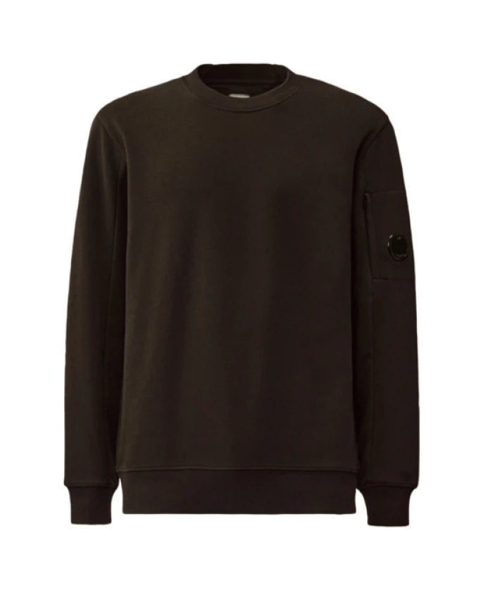 

Свитшот с круглым вырезом C.P. Company, черный