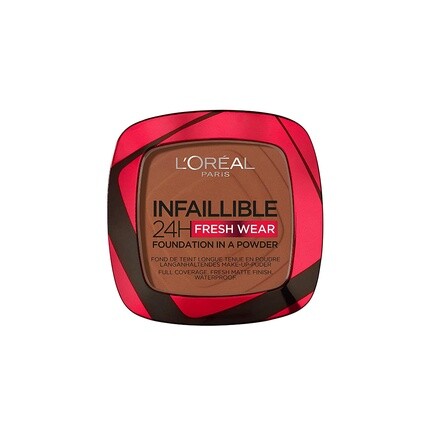 

L'Oréal Paris Infaillible 24H Fresh Wear Матирующая пудра для макияжа 375 Темно-янтарный, Коричневый, L'Oréal Paris Infaillible 24H Fresh Wear Матирующая пудра для макияжа 375 Темно-янтарный