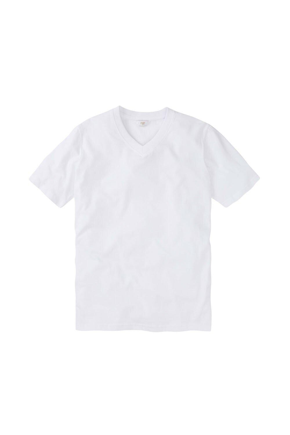 

футболка с V-образным вырезом Cotton Traders, белый